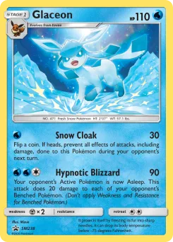 Carta Glaceon (SL Cartas de promoción)