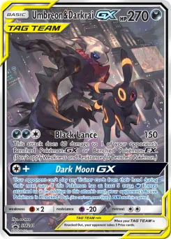 Carta Umbreon y Darkrai GX (SL Cartas de promoción)