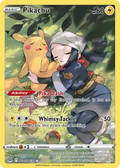 Carta Pikachu (Origen Perdido Galería de Entrenador)