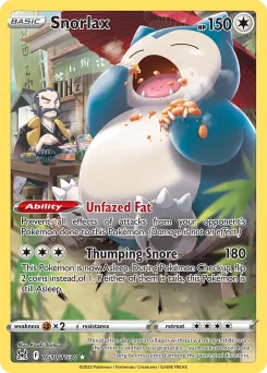 Carta Snorlax (Origen Perdido Galería de Entrenador)
