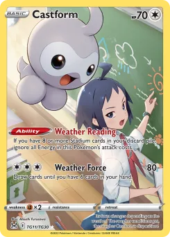 Carta Castform (Origen Perdido Galería de Entrenador)