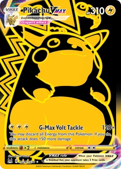 Carta Pikachu VMAX (Origen Perdido Galería de Entrenador)