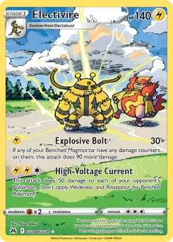 Carta Electivire (Cenit Supremo Galería de Galar)
