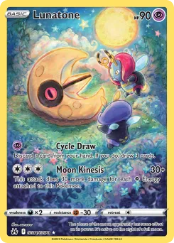 Carta Lunatone (Cenit Supremo Galería de Galar)
