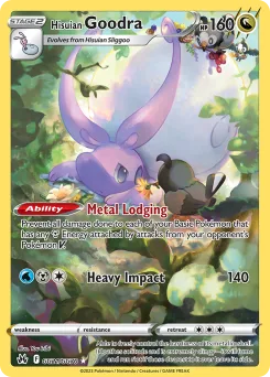 Carta Goodra de Hisui (Cenit Supremo Galería de Galar)