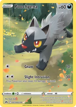 Carta Poochyena (Cenit Supremo Galería de Galar)