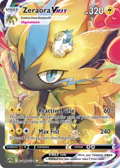 Carta Zeraora VMAX (Cenit Supremo Galería de Galar)