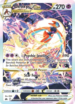 Carta Deoxys V-ASTRO (Cenit Supremo Galería de Galar)