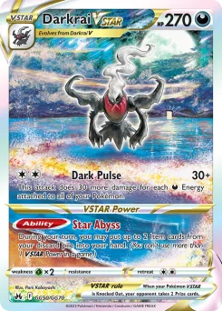 Carta Darkrai V-ASTRO (Cenit Supremo Galería de Galar)
