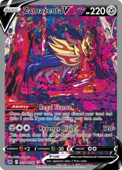 Carta Zamazenta V (Cenit Supremo Galería de Galar)
