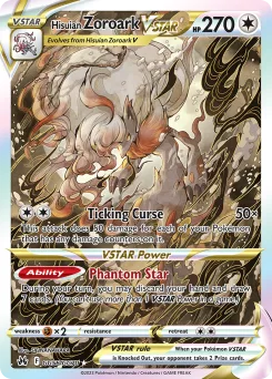 Carta Zoroark de Hisui V-ASTRO (Cenit Supremo Galería de Galar)