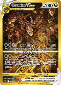 Carta Giratina V-ASTRO (Cenit Supremo Galería de Galar)