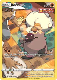 Carta Rockruff (Tempestad Plateada Galería de Entrenador)