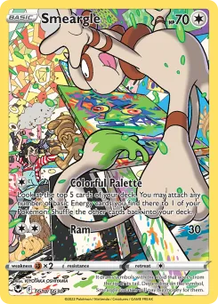 Carta Smeargle (Tempestad Plateada Galería de Entrenador)