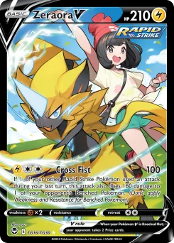 Carta Zeraora V (Tempestad Plateada Galería de Entrenador)