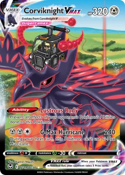 Carta Corviknight VMAX (Tempestad Plateada Galería de Entrenador)