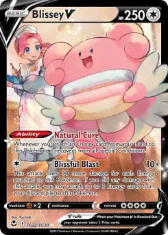 Carta Blissey V (Tempestad Plateada Galería de Entrenador)