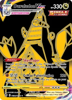 Carta Duraludon VMAX (Tempestad Plateada Galería de Entrenador)