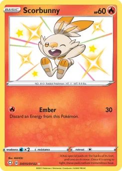 Carta Scorbunny (Destinos Brillantes Tesoro Brillante)
