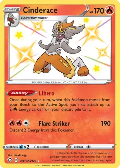 Carta Cinderace (Destinos Brillantes Tesoro Brillante)
