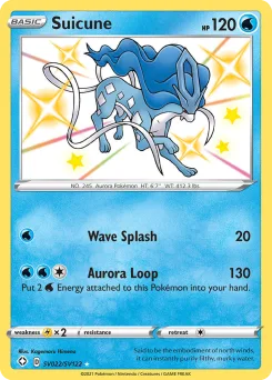 Carta Suicune (Destinos Brillantes Tesoro Brillante)