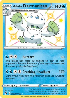 Carta Darmanitan de Galar (Destinos Brillantes Tesoro Brillante)