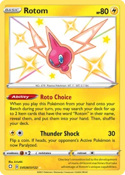 Carta Rotom (Destinos Brillantes Tesoro Brillante)