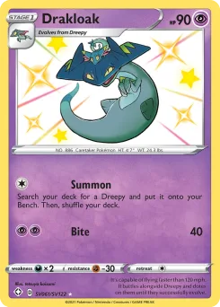Carta Drakloak (Destinos Brillantes Tesoro Brillante)