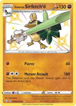 Carta Sirfetch'd de Galar (Destinos Brillantes Tesoro Brillante)
