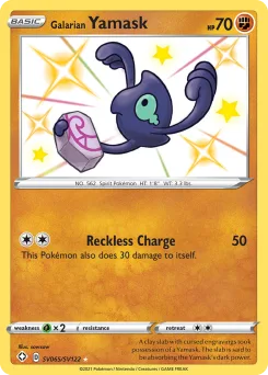 Carta Yamask de Galar (Destinos Brillantes Tesoro Brillante)