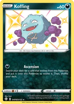 Carta Koffing (Destinos Brillantes Tesoro Brillante)