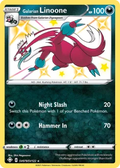 Carta Linoone de Galar (Destinos Brillantes Tesoro Brillante)