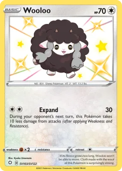 Carta Wooloo (Destinos Brillantes Tesoro Brillante)
