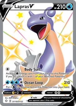 Carta Lapras V (Destinos Brillantes Tesoro Brillante)