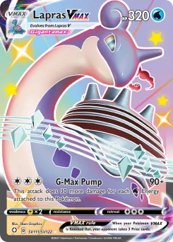 Carta Lapras VMAX (Destinos Brillantes Tesoro Brillante)