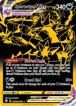 Carta Eternatus VMAX (Destinos Brillantes Tesoro Brillante)