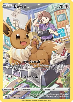 Carta Eevee (Astros Brillantes Galería de Entrenador)