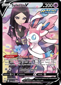 Carta Sylveon V (Astros Brillantes Galería de Entrenador)