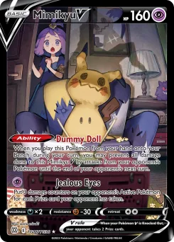Carta Mimikyu V (Astros Brillantes Galería de Entrenador)