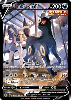 Carta Umbreon V (Astros Brillantes Galería de Entrenador)