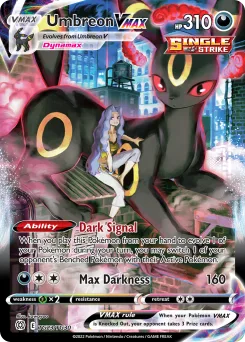 Carta Umbreon VMAX (Astros Brillantes Galería de Entrenador)
