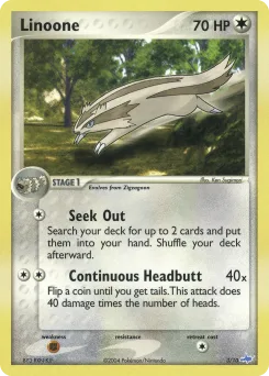 Carta Linoone (Kit de Entrenador EX (Latios))