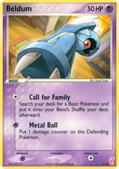 Carta Beldum (Kit de Entrenador EX (Plusle))