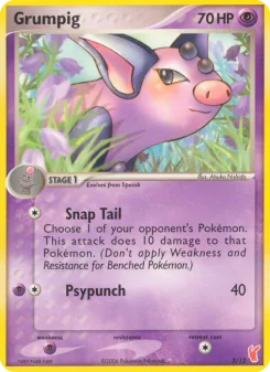 Carta Grumpig (Kit de Entrenador EX (Plusle))