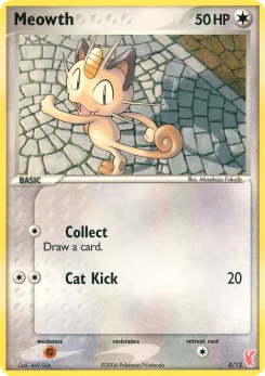 Carta Meowth (Kit de Entrenador EX (Plusle))