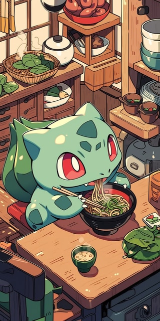 Bulbasaur y su Ramen