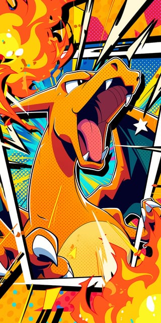 Charizard Estilo Cómic