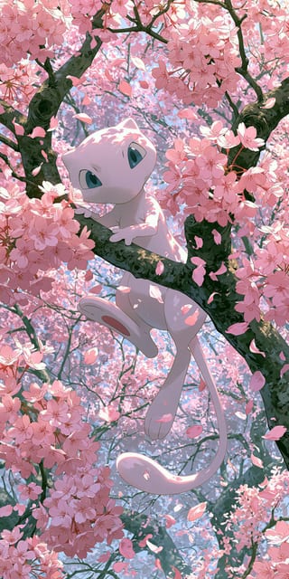 Mew entre los Cerezos