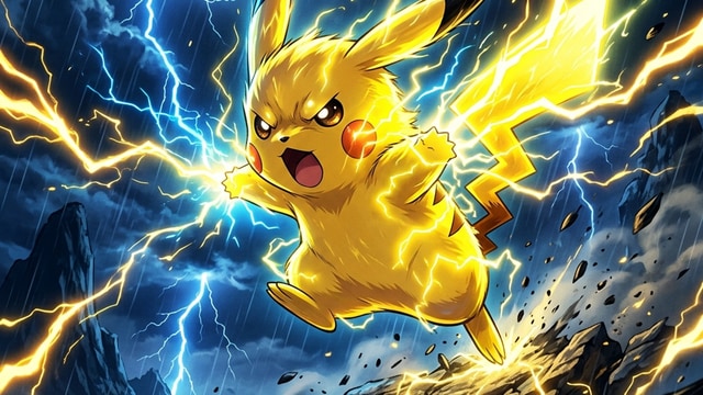 Pikachu Tormenta Neón